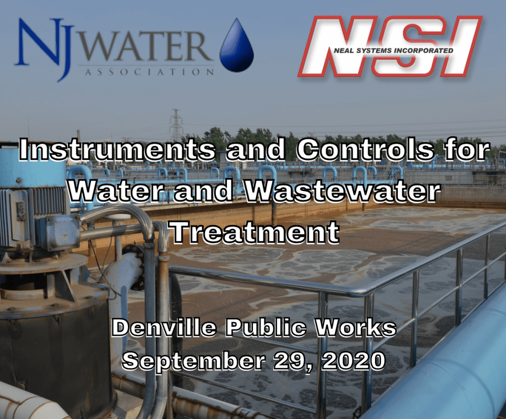 NJ Water Association Instruments and Controls for Water and Wastewater
